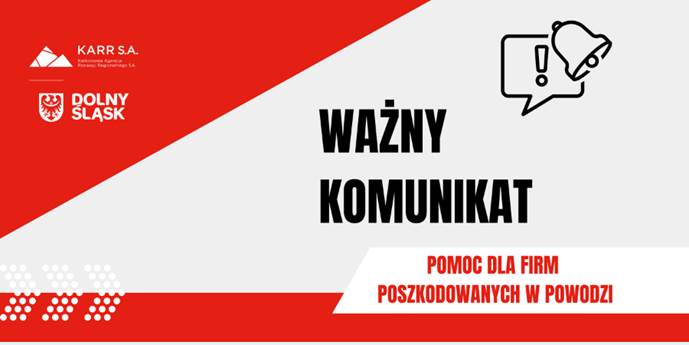 WAĹťNE! INFORMACJA DLA FIRM DOTKNIÄTYCH POWODZIÄ